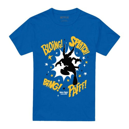 Front - Asterix Unisex Adult Fight Silhouette T-Shirt