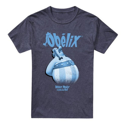 Front - Asterix Unisex Adult Grump Heather T-Shirt