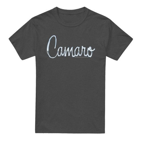 Front - Chevrolet Unisex Adult Classic Camaro Metal Heather T-Shirt