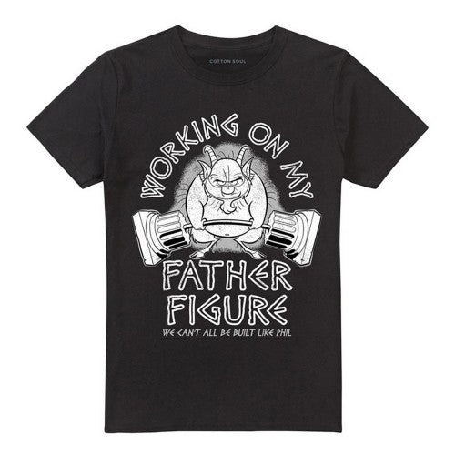 Front - Disney Unisex Adult Hercules Phil Working On My Father T-Shirt