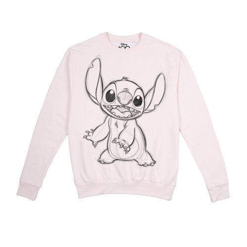 Front - Lilo & Stitch Womens/Ladies 100th Anniversary Edition Stitch Sketch Crew Neck Sweatshirt