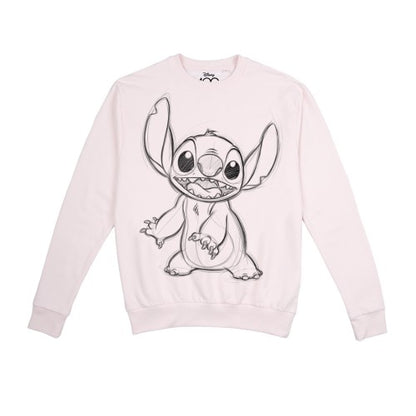 Front - Lilo & Stitch Womens/Ladies 100th Anniversary Edition Stitch Sketch Crew Neck Sweatshirt
