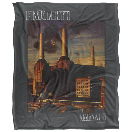 Front - Pink Floyd Animals Silky Faded Supersoft Blanket