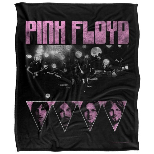 Front - Pink Floyd Silky Heads Supersoft Blanket