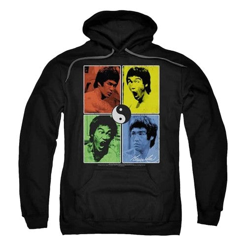 Front - Bruce Lee Unisex Adult Enter Color Block Hoodie