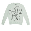 Front - Dumbo Womens/Ladies 100 Years Sketch Crew Neck Sweatshirt