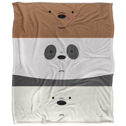 Front - We Bare Bears Silky Stack Supersoft Blanket
