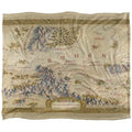 Front - Lord Of The Rings The War Of The Rohirrim Silky Map Supersoft Blanket