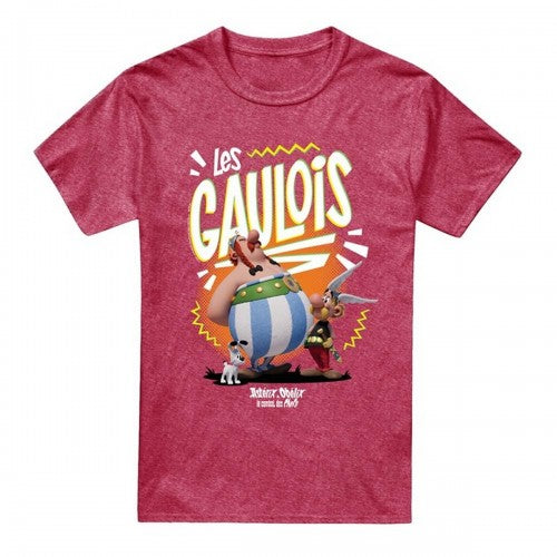 Front - Asterix Unisex Adult The Heroic Gauls Heather T-Shirt