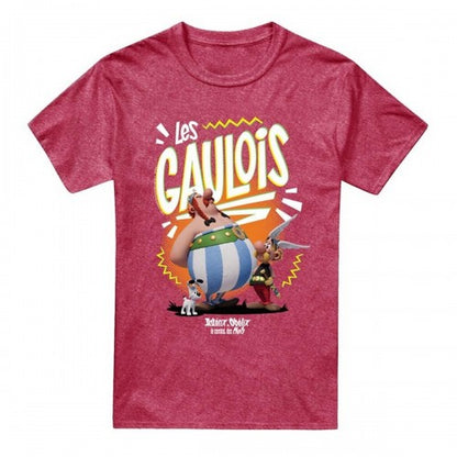Front - Asterix Unisex Adult The Heroic Gauls Heather T-Shirt