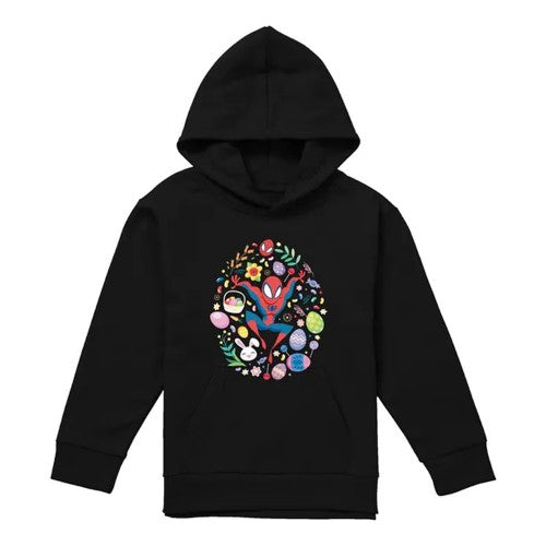 Front - Spider-Man Childrens/Kids Circle Easter Hoodie