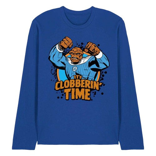 Front - Fantastic Four Unisex Adult Clobberin´ Time Thing Long-Sleeved T-Shirt