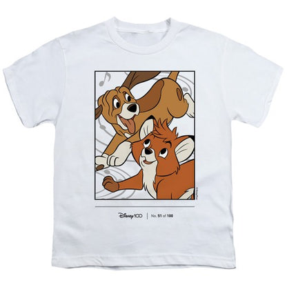 Front - The Fox & The Hound Childrens/Kids 100th Anniversary Edition T-Shirt