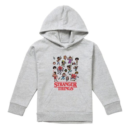 Front - Stranger Things Childrens/Kids Cartoon Character Hoodie