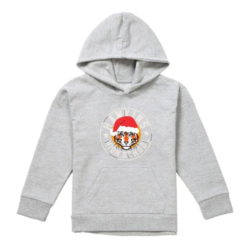 Front - Stranger Things Childrens/Kids Hawkins Badge Christmas Hoodie