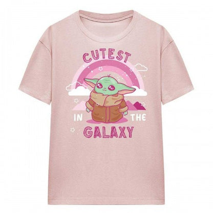 Front - Star Wars: The Mandalorian Womens/Ladies Cutest In The Galaxy Grogu T-Shirt