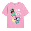 Front - Lilo & Stitch Girls Hula T-Shirt