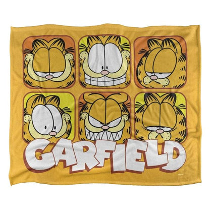 Front - Garfield Silky Faces Supersoft Blanket