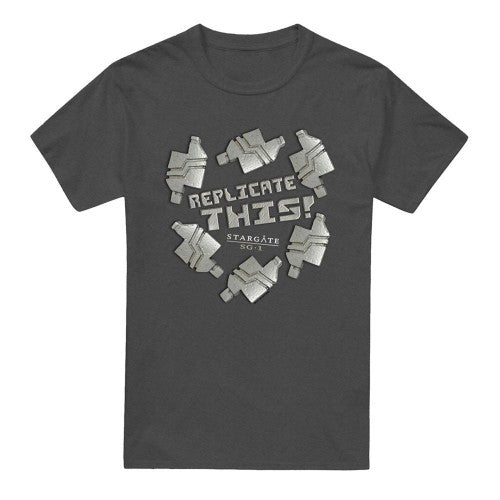 Front - Stargate SG-1 Unisex Adult Replicate This T-Shirt