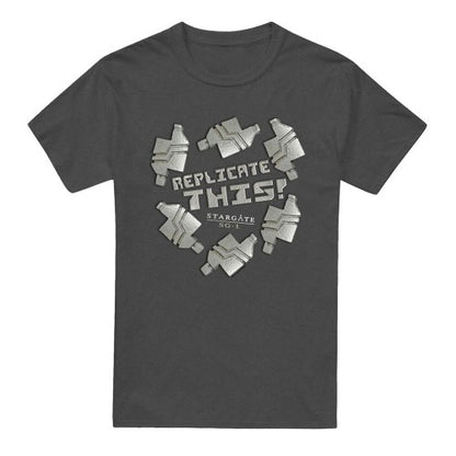 Front - Stargate SG-1 Unisex Adult Replicate This T-Shirt