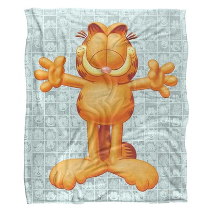Front - Garfield Free Hugs Silky Supersoft Blanket
