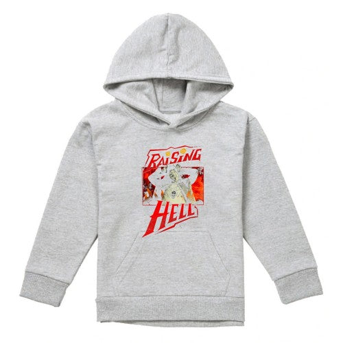 Front - Stranger Things Childrens/Kids Raising Hell Eddie Munson Heather Hoodie