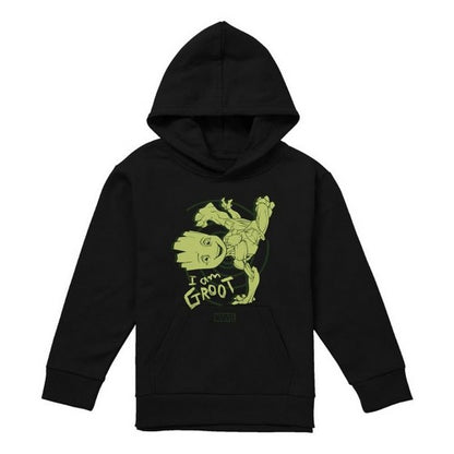 Front - I Am Groot Childrens/Kids Baby Groot Handstand Pull Over Hoodie