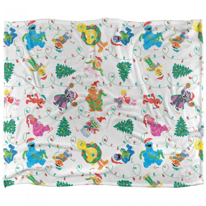 Front - Sesame Street Silky Lights Supersoft Blanket