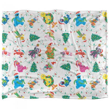 Front - Sesame Street Silky Lights Supersoft Blanket