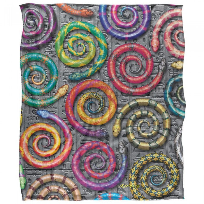 Front - Royce McClure Hisstory Snake Silky Supersoft Blanket
