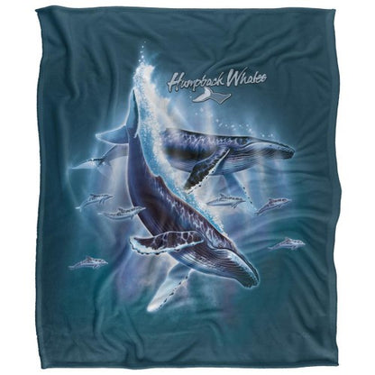 Front - JQ Licensing Silky Whale Supersoft Blanket