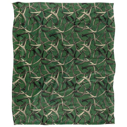 Front - JQ Licensing Silky Deer Antler Hunting Supersoft Blanket