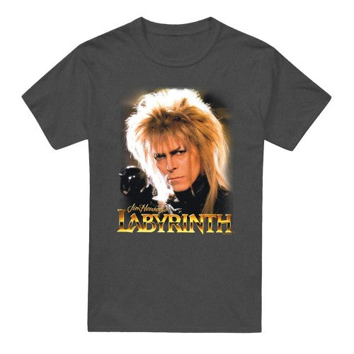 Front - Labyrinth Unisex Adult Jareth The Goblin King Heather T-Shirt