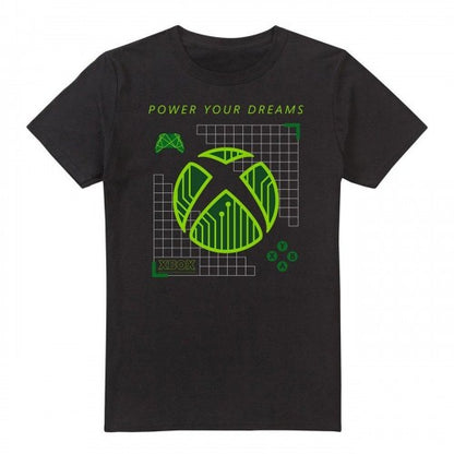 Front - Xbox Mens Power Your Grid T-Shirt