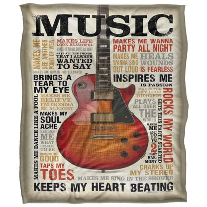 Front - Retrorocket Studio Music Silky Supersoft Blanket