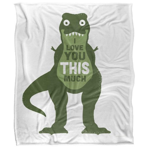 Front - David Olenick Amourosaurus Silky Supersoft Blanket
