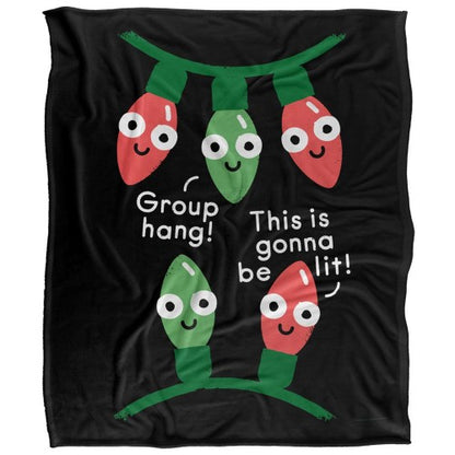 Front - David Olenick A Delightful Holiday Silky Supersoft Blanket