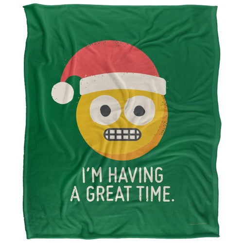 Front - David Olenick Knuckle Silky Christmas Supersoft Blanket