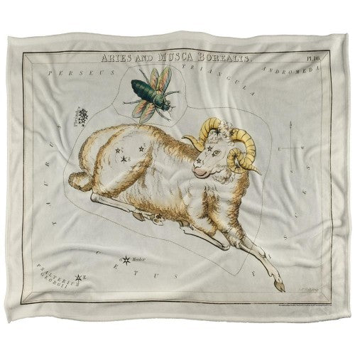 Front - Graffitee Studios Vintage Aries Supersoft Blanket