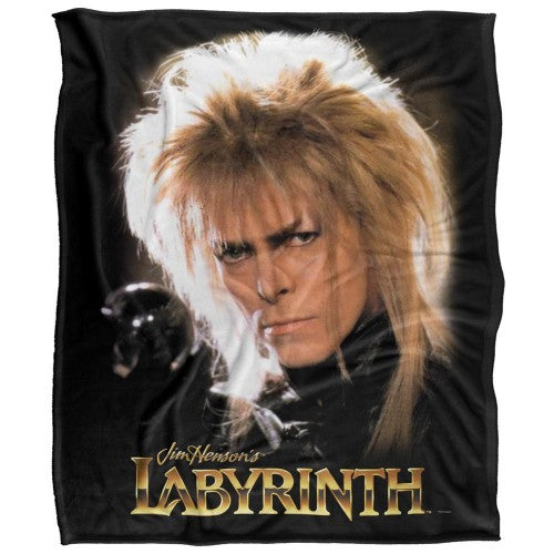 Front - Labyrinth Crystal Ball Silky Jareth The Goblin King Supersoft Blanket