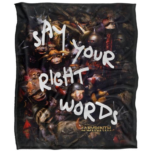 Front - Labyrinth Say Your Right Words Silky Supersoft Blanket