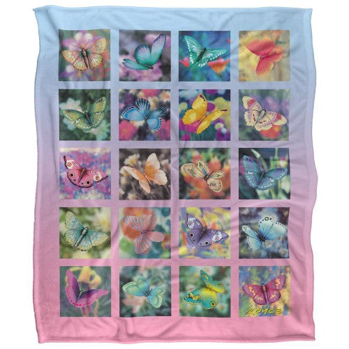 Front - Royce McClure Silky Butterfly Box Supersoft Blanket