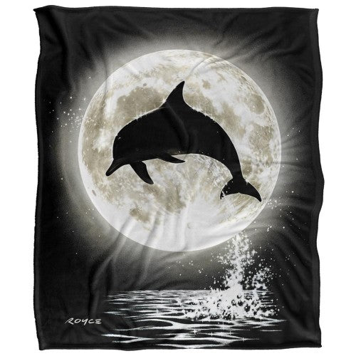 Front - Royce McClure Silky Dolphin Supersoft Blanket