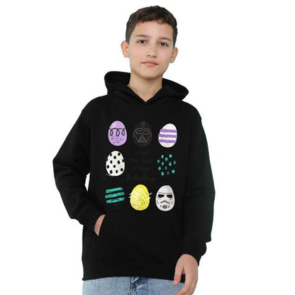 Front - Disney Star Wars Childrens/Kids Your Lack Of Easter Eggs Disturbing Darth Vader Hoodie
