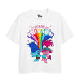 Front - Trolls Girls Powered By Rainbows T-Shirt