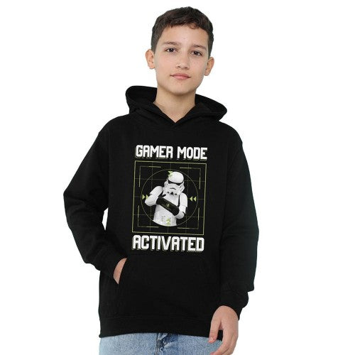 Front - Star Wars Childrens/Kids Gamer Mode Stormtrooper Hoodie