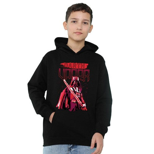 Front - Star Wars Childrens/Kids Darth Vader Paint Hoodie