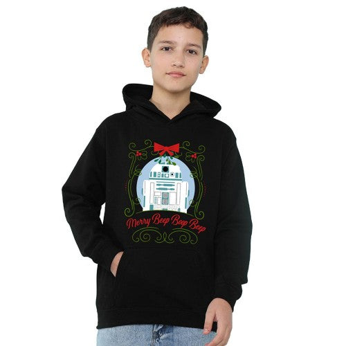 Front - Star Wars Childrens/Kids Merry Beep Boop Beep R2-D2 Christmas Hoodie
