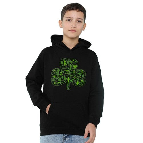 Front - Star Wars Childrens/Kids Clover Icons St Patricks Day Hoodie