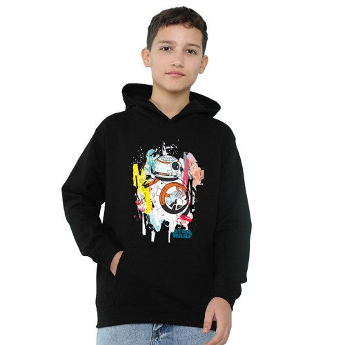 Front - Star Wars Childrens/Kids BB-8 Abstract Hoodie